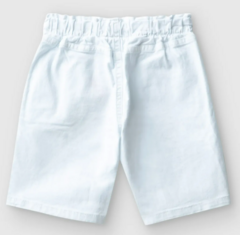 Bermuda Infantil Menino Cadarço Frontal Em Sarja Com Elastano Malwee Kids Branca na internet
