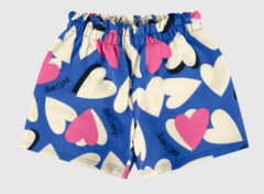 Shorts Infantil Menina Clochard Estampado Em Moletinho Malwee Kids - comprar online