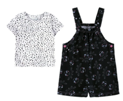 CONJUNTO INFANTIL MENINA BLUSA E JARDINEIRA MALWEE KIDS - comprar online