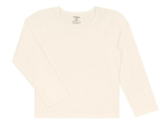 Blusa Manga Longa Infantil Feminina Rovitex Kids Off White