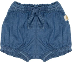 SHORTS JEANS INFANTIL FEMININO AZUL TRICK NICK