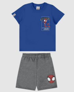 Conjunto Infantil Menino Homem-Aranha Marvel Em Algodão Malwee Kids
