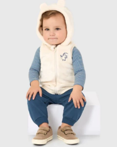 Conjunto Infantil Menino 3 Peças Colete + Body + Calça Malwee Kids - comprar online