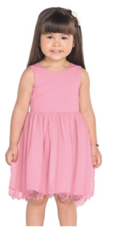 Vestido Infantil Trick Nick - Rosa