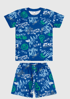Pijama Infantil Menino Estampado Brilha No Escuro Em Algodão Malwee Kids - comprar online
