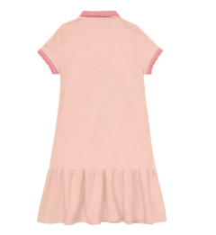Vestido Polo Menina Em Malha Piquet - Carinhoso Rosa - comprar online