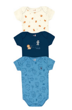 Kit Body Bebê Manga Curta - Kiko Baby - comprar online