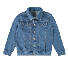 JAQUETA INFANTIL UNISSEX OVERSIZED EM JEANS MOLETOM MALWEE KIDS AZUL