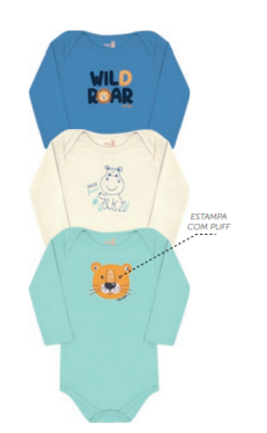 Kit Body Bebê Manga Longa - Kiko Baby - comprar online