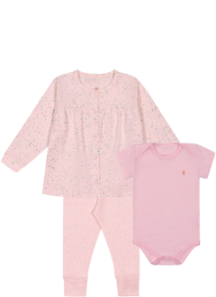 Conjunto Body, Calça e Casaco Kiko Baby