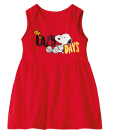 Vestido com Body Snoopy Malwee - Vermelho