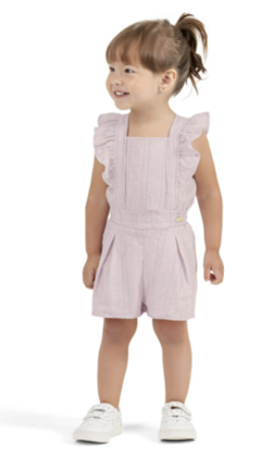 MACACÃO INFANTIL REGATA EM LAISE COLORITTÁ LILÁS