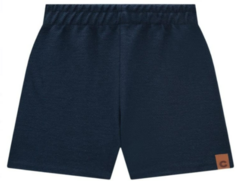 Bermuda Masculina Infantil Em Malha Texturizada Carinhoso Azul Marinho - comprar online