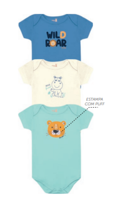 Kit Body Bebê Manga Curta - Kiko Baby - comprar online