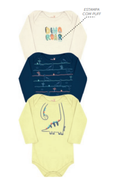 Kit Body Bebê Manga Longa - Kiko Baby - comprar online