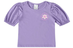 BLUSA INFANTIL MENINA EM ALGODÃO MALWEE KIDS ROXO