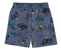 Bermuda Masculina Infantil Estampada Em Moletinho Malwee Azul - comprar online