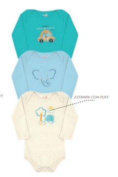 Kit Body Bebê Manga Longa - Kiko Baby - comprar online