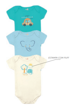 Kit Body Bebê Manga Curta - Kiko Baby - comprar online