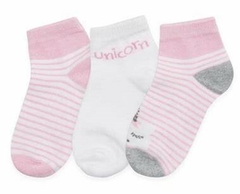 Kit Meia 3 Pares Cano Curto Rovitex Kids