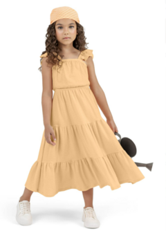 VESTIDO LONGO REGATA TEXTURIZADO COLORITTÁ