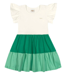 VESTIDO INFANTIL TRÊS MARIAS COLORITTÁ VERDE