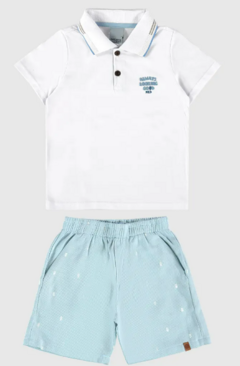 Conjunto Infantil Menino Always Looking Good Em Algodão Malwee Kids Branco