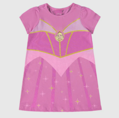 Camisola Infantil Menina Princesas Disney Em Algodão Malwee Kids Rosa