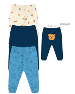 Kit Calças Mijão Bebê Menino Kiko Baby - comprar online