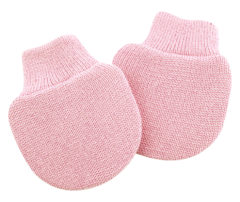 Luva em Tricot para Bebês - Rosa Bebê - comprar online