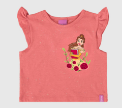 Blusa Infantil Menina Princesas Disney Em Malha Botonê Malwee Kids Rosa
