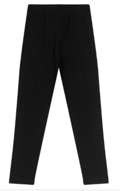 Legging Juvenil Feminina Cotton Rovitex Kids Preto