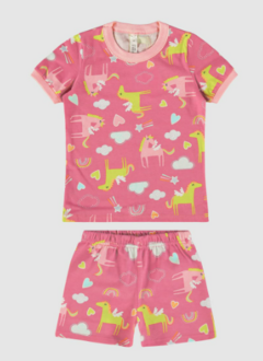 Pijama Infantil Menina Brilha No Escuro Em Algodão Malwee Kids - comprar online