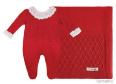 Saída de Maternidade Tricot - Vermelha Diamante - comprar online