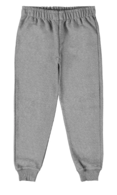 Calça de Moletom com Punho Rovitex Juvenil - Cinza Claro