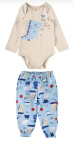CONJUNTO INFANTIL MENINO BODY EM ALGODÃO MALWEE KIDS CINZA na internet