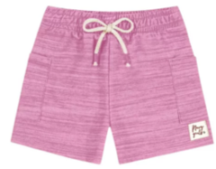 Shorts Infantil Feminino Moletinho Trick Nick Rosa