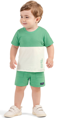 Conjunto Bermuda e Camiseta Colorittá