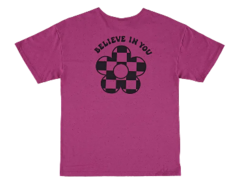 CAMISETA MENINA BELIEVE IN YOU EM MEIA MALHA BOTONÊ MALWEE KIDS ROXO - 18 - comprar online