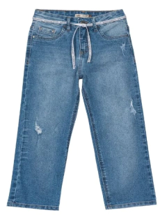 Calça Menino Loose Fit Em Jeans Com Elastano Carinhoso