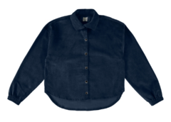 JACKET SHIRT MENINA EM VELUDO MALWEE KIDS AZUL