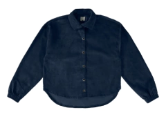 JACKET SHIRT MENINA EM VELUDO MALWEE KIDS AZUL - comprar online