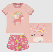 Pijama Infantil Menina Magical Dream + Fronha Em Algodão Malwee Kids - comprar online