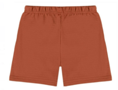 Bermuda Masculina Infantil Em Moletinho Malwee Marrom - comprar online