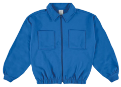 JAQUETA INFANTIL MENINA OVERSIZED EM MOLETOM FLANELADO MALWEE KIDS