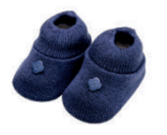 Sapatinho em Tricot para Bebês - Azul Marinho - comprar online