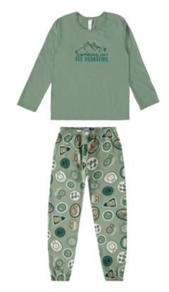 PIJAMA INFANTIL MENINO TYRANNOSAURUS REX MANGA LONGA EM ALGODÃO MALWEE KIDS