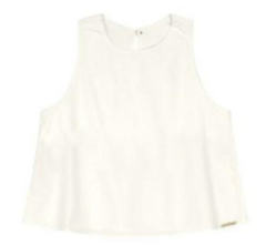 Blusa Menina Cropped Lisa Off White Carinhoso