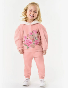 Conjunto Infantil Blusão E Calça Trick Nick Rosa - comprar online