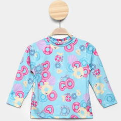 Camiseta Infantil Kely & Kety Proteção UV 50+ Estampada Menina